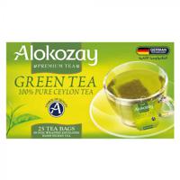 Alokozay Green Tea - 25 Tea Bags In Foil Wrapped Enveloped