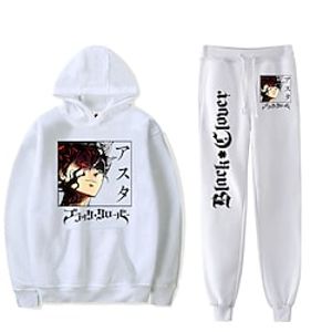 Inspired by Black Clover Asta Pants Outfits Hoodie Anime Harajuku Graphic Kawaii Pants For Men's Women's Unisex Adults' Hot Stamping 100% Polyester Lightinthebox