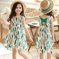 Kids Girls' Dress Sleeveless Party Casual Fashion Adorable Daily Cotton Summer Spring 2-12 Years Multicolor Lightinthebox