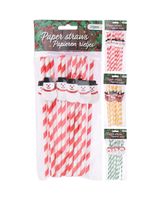 Homesmiths Christmas Paper Drinking Straw Assorted 1 Piece Homesmiths Christmas Paper Drinking Straw Assorted 1 Piece