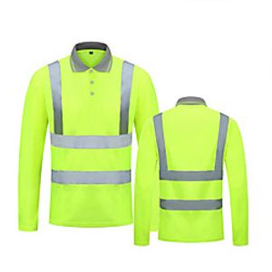 Men's Golf Shirt Striped Button-Down Long Sleeve Street Tops Cotton Casual Comfortable Green Red Lightinthebox