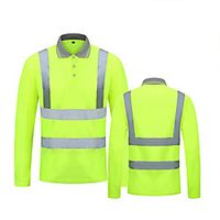Men's Golf Shirt Striped Button-Down Long Sleeve Street Tops Cotton Casual Comfortable Green Red Lightinthebox - thumbnail