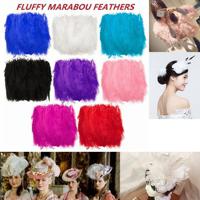 200Pcs 10-13cm Fluffy Marabou Feathers Card Making Embellishments In Choice of Color