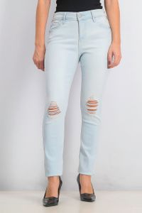 Womens Rockstar Super Skinny Jeans  Wash Light Blue