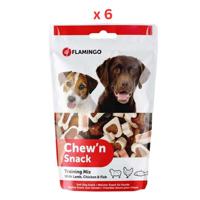 Flamingo Chew'n Snack Soft Training Mix Dog Treats 150g Pack Of 6