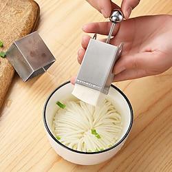 Tofu Cutter, Stainless Steel Tofu Press Slicer, Stainless Steel Chrysanthemum Tofu Knife Mold, Practical Tofu Shredder, Anti-dust Easy To Operate And Clean For Home Kitchen For Theme Restaurants Lightinthebox