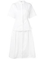 Jil Sander layered poplin dress - White - thumbnail