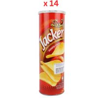 Oriental Jacker Potato Crisps Hot & Spicy, 160 Gm Pack Of 14 (UAE Delivery Only)