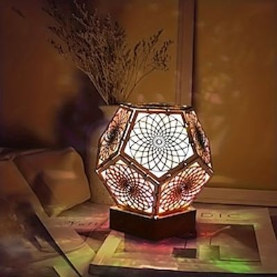 1pc Bohemian LED Night Lights 3D Projectors Colorful Polar Star Starry Sky Floor Projection Lamp Room Decor Decoration Illuminate Home With Bohemian Dodecahedron Table Light miniinthebox 1pc Bohemian LED Night Lights 3D Projectors Colorful Polar Star Starry Sky Floor Projection Lamp Room Decor Decoration Illuminate Home With Bohemian Dodecahedron Table Light miniinthebox