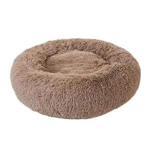 Coco Kindi Soft Plush Round bed-Khaki 50Cm Medium