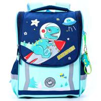 Eazy Kids School Bag Dino In Space - Green