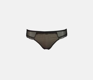 Womens String Tanga Panty  Black