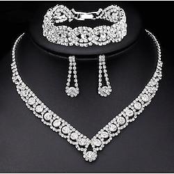 Bridal Jewelry Sets For Women's Wedding Gift Alloy Fancy Lightinthebox