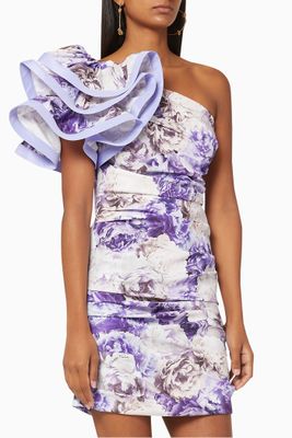 Flounces Peony Draped Dress Flounces Peony Draped Dress