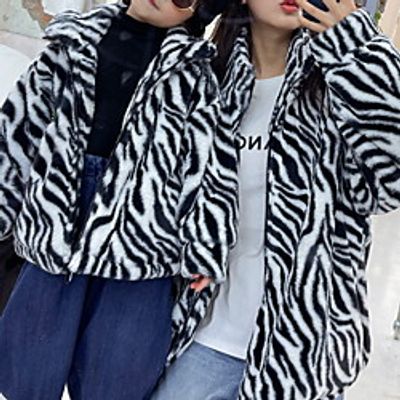 Mommy and Me Coat Striped Daily Print Black Long Sleeve Active Matching Outfits Lightinthebox