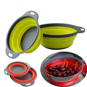 Silicone Colander Fruit Vegetable Strainer Basket