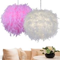 Feather Light Shade For Ceiling Pendant Light Fluffy Lamp Shade Lampshade Lightshade For Table Lamp And Floor Lamp Bedroom Diameter 30cm Pink Lightinthebox Feather Light Shade For Ceiling Pendant Light Fluffy Lamp Shade Lampshade Lightshade For Table Lamp And Floor Lamp Bedroom Diameter 30cm Pink Lightinthebox
