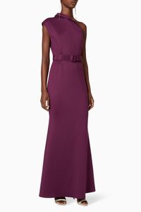 Asymmetrical High Neck Gown Asymmetrical High Neck Gown