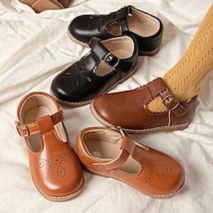 Boys Girls' Flats Daily PU Little Kids(4-7ys) Toddler(2-4ys) Daily Black Brown Summer Spring Fall miniinthebox