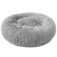 Coco Kindi Soft Plush Round Bed Grey 40Cm Small