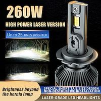 2PCs Car LED Headlamps 9012 Canbus No Error H11 H1 H3 H79005 9006 LED White Led Fog Lights H4 LED Bulb Car Driving Running Lamp 12V miniinthebox - thumbnail