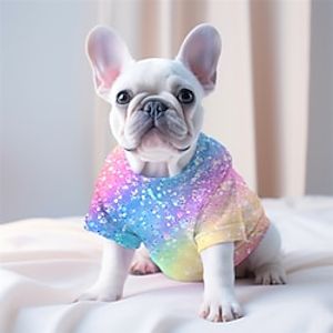 Pet Tee garphic Print Dog Tee For Small  Medium Dog Soft Cute Dog Clothes Print Shirts Funny Pet T-shirt Adorable Summer top Lightinthebox