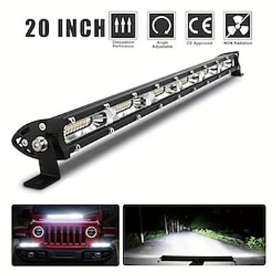 LED Work Light Ultra-thin Single Row LED Light Bar Suitable For Off-road Car SUV Trucks Tractor Fog Lights 12V/24V Spot Flood Light Bar miniinthebox