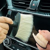 2Pc Soft and Fine Hair Car Detailing Car Cleaning Brush Tire Wash Exterior Accessories Lightinthebox - thumbnail