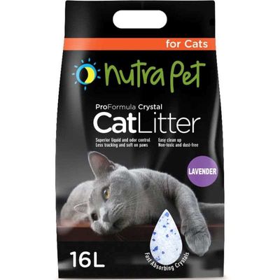 Nutrapet Cat Litter Silica Gel 16L Lavender Scent (Pack Of 2) Nutrapet Cat Litter Silica Gel 16L Lavender Scent (Pack Of 2)
