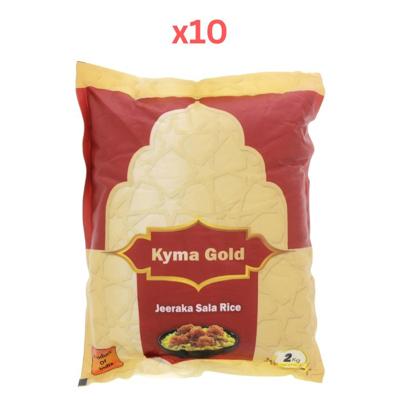 Kyma Gold Jeerakasala Rice 2Kg Pack of 10