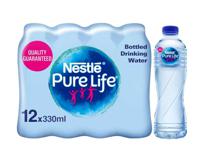 Pure Life, Low Sodium, Bottled Drinking Water 330ml Pack of 12