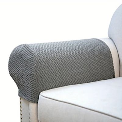 2 Pcs Stretch Armrest Covers Spandex Jacquard Arm Covers Soft and Elastic Protector for Chairs Couch Sofa Armchair Slipcovers Recliner Sofa miniinthebox