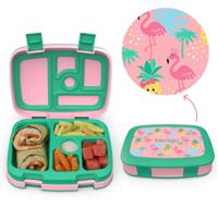 Bentgo Tropical Kids Lunch Box - Grey/Yellow - thumbnail