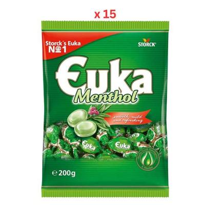 Storck Euka Menthol Candies, 15X200G
