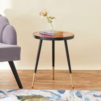 Wooden Top Side Table - 41x41x51 cms