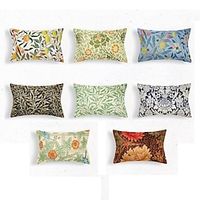 Plant Lumbar Pillow Decorative Toss Pillows Cover 1PC Soft Cushion Case Pillowcase for Bedroom Livingroom Sofa Couch Chair Inspired by William Morris miniinthebox