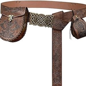 Medieval Renaissance Waist Belt Belt Pouch Viking Men's Cosplay Costume Masquerade Party  Evening LARP Waist Belt Lightinthebox