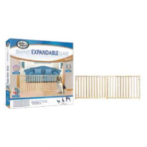 Four Paws Safety Gate Vertical Wood Slat Gate 53-96 And X 24