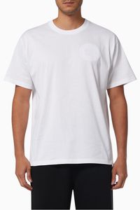 Oversized T-shirt with Logo Graphic in Cotton