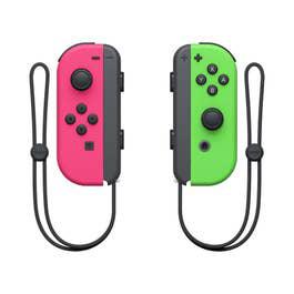 Nintendo Switch Joy Con Controller Pair, Neon Green/Pink (HAC-A-JAFAA-MSE)