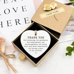 Thank You Gift, Thank You for Helping Me Grow Ornament, Valentine's Day Pendant Decoration Christmas Gift Xmas Gift (Only Love Pendant, No Gift Box) Lightinthebox