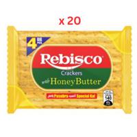 Rebisco Crackers With Honey Butter (10X32G), 320G Pack Of 20 (UAE Delivery Only)