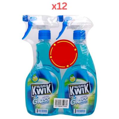 Kwik Glass Cleaner 500Ml Twin Pack - Pack Of 12
