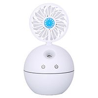 Essential Oil Diffuser  Usb Air Humidifier Aroma Aromatherapy Diffuser With Mini Fan Colorful Night Lights For Office Home Lavender Lightinthebox - thumbnail