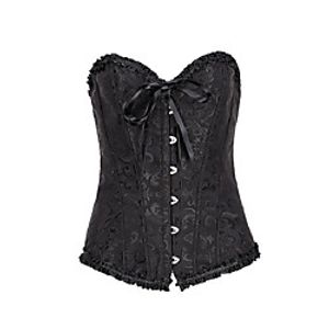 Corset Women's Normal Polyester Shapewear Underbust Corset Hook  Eye Blue XS miniinthebox