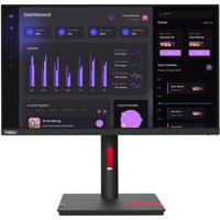 Lenovo ThinkVision T24i-30 23.8 Inch FHD Monitor, IPS With VGA/HDMI/DP Port Display, 3 Year Warranty - 63CFMATXUK