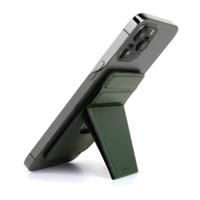 UNIQ Lyft Magnetic Snap-On Stand and Card Holder Pine Green for Smartphone - thumbnail