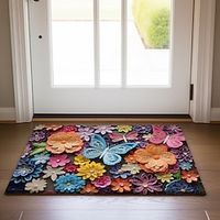 Folk Art Butterflies Doormat Non-Slip Oil Proof Rug Indoor Outdoor Mat Bedroom Decor Bathroom Mat Entrance Rug Door Mat Lightinthebox - thumbnail