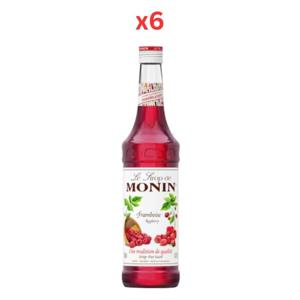 Monin Raspberry Syrup - 700Ml Pack Of 6