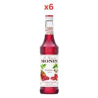 Monin Raspberry Syrup - 700Ml Pack Of 6